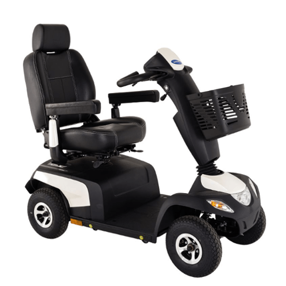 Deluxe Invacare Orion Pro scooter side view for rent in Lanzarote